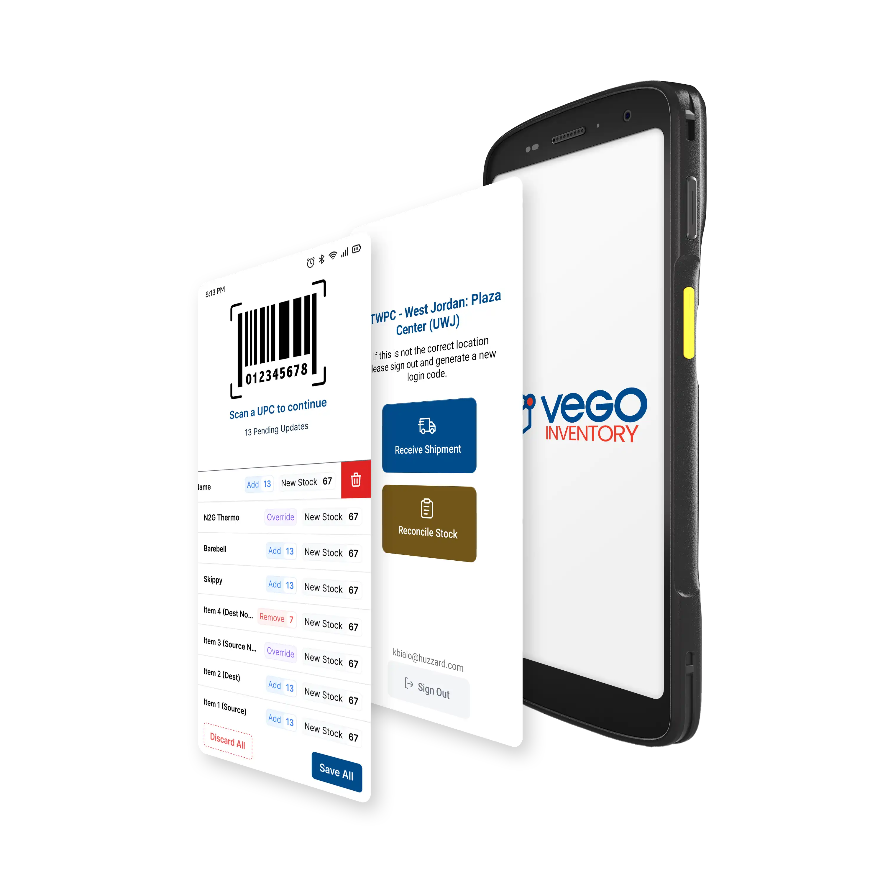 VI TC22 Horizontal Vego Inventory